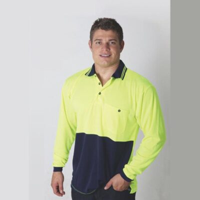Sportage Hi Viz Long sleeve Polo - Image 2