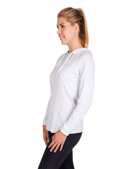 Ladies FUSION T-shirt Hoodie - Image 3