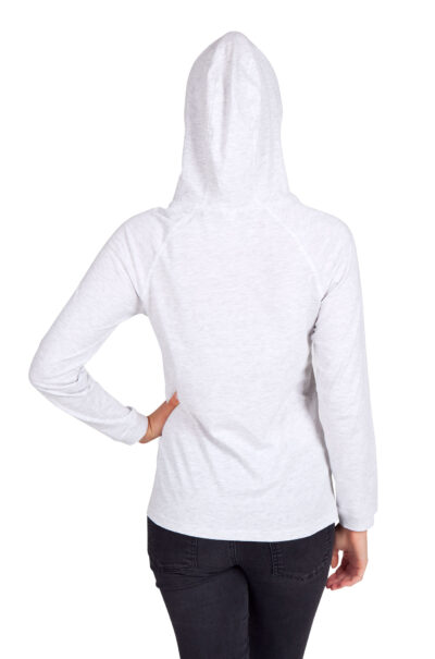 Ladies FUSION T-shirt Hoodie - Image 2