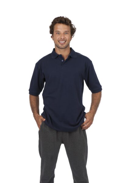 Mens 100% Cotton Pique Knit Polo