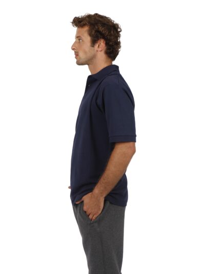 Mens 100% Cotton Pique Knit Polo - Image 2