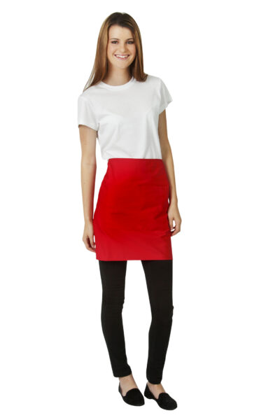 BWA01-Short waist apron with pocket
