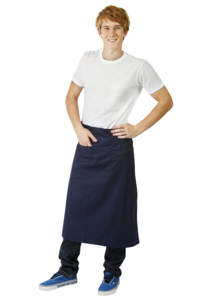BWA02-Long waist apron with pocket