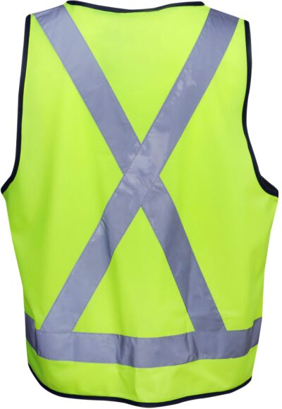 BWV83 Hi Vis Safety Vest with reflectie tape X pattern - Image 5