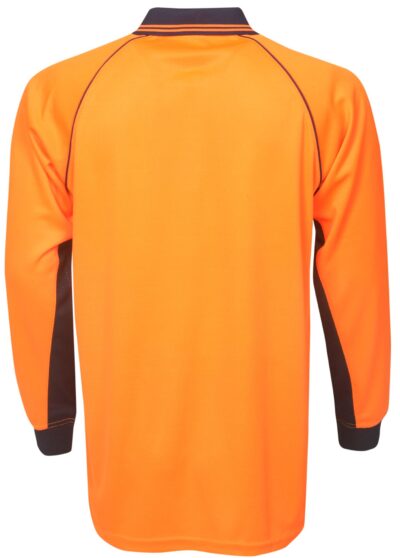 BWP63 Hi Viz Raglan Long sleeve Polo - Image 2