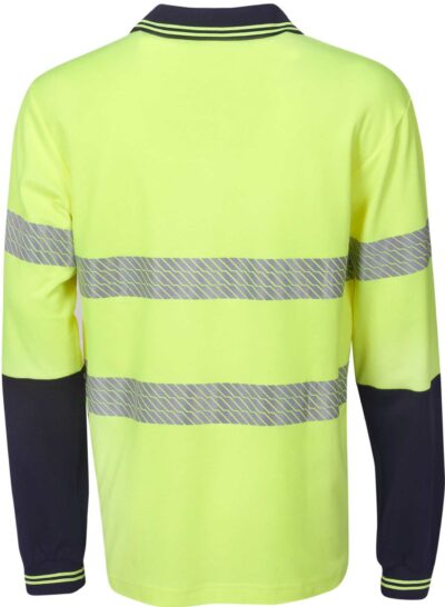BWP76 Segment taped cotton back L/sleeve Polo - Image 2