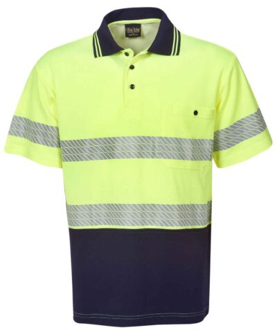 BWP77 Segment taped cotton back S/sleeve Polo - Image 2