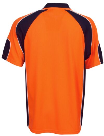BWP87 Hi Vis Cooldry Side panel short sleeve polo - Image 3