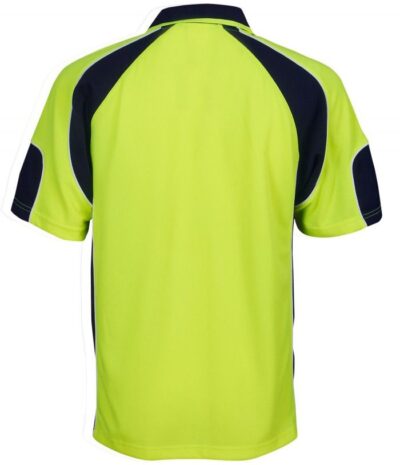 BWP87 Hi Vis Cooldry Side panel short sleeve polo - Image 2