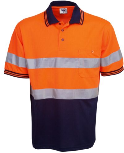 BWP92 Day/Night Hi Vis Cooldry Short sleeve Polo - Image 3