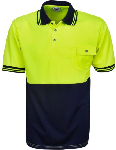 BWP82 HI Vis Cooldry Short sleeve Polo - Image 2