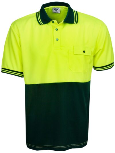 BWP82 HI Vis Cooldry Short sleeve Polo - Image 3