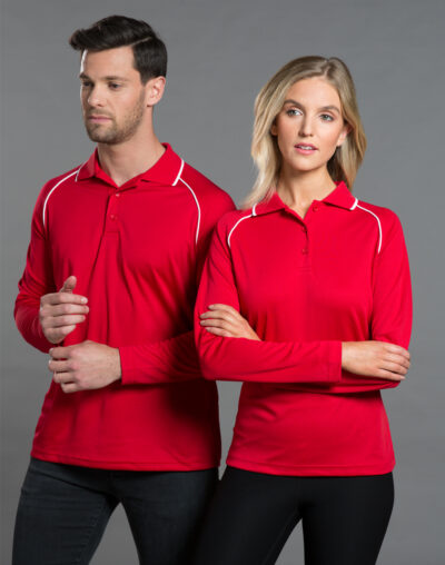PS43 Champion Plus Men's Long Sleeve Polo